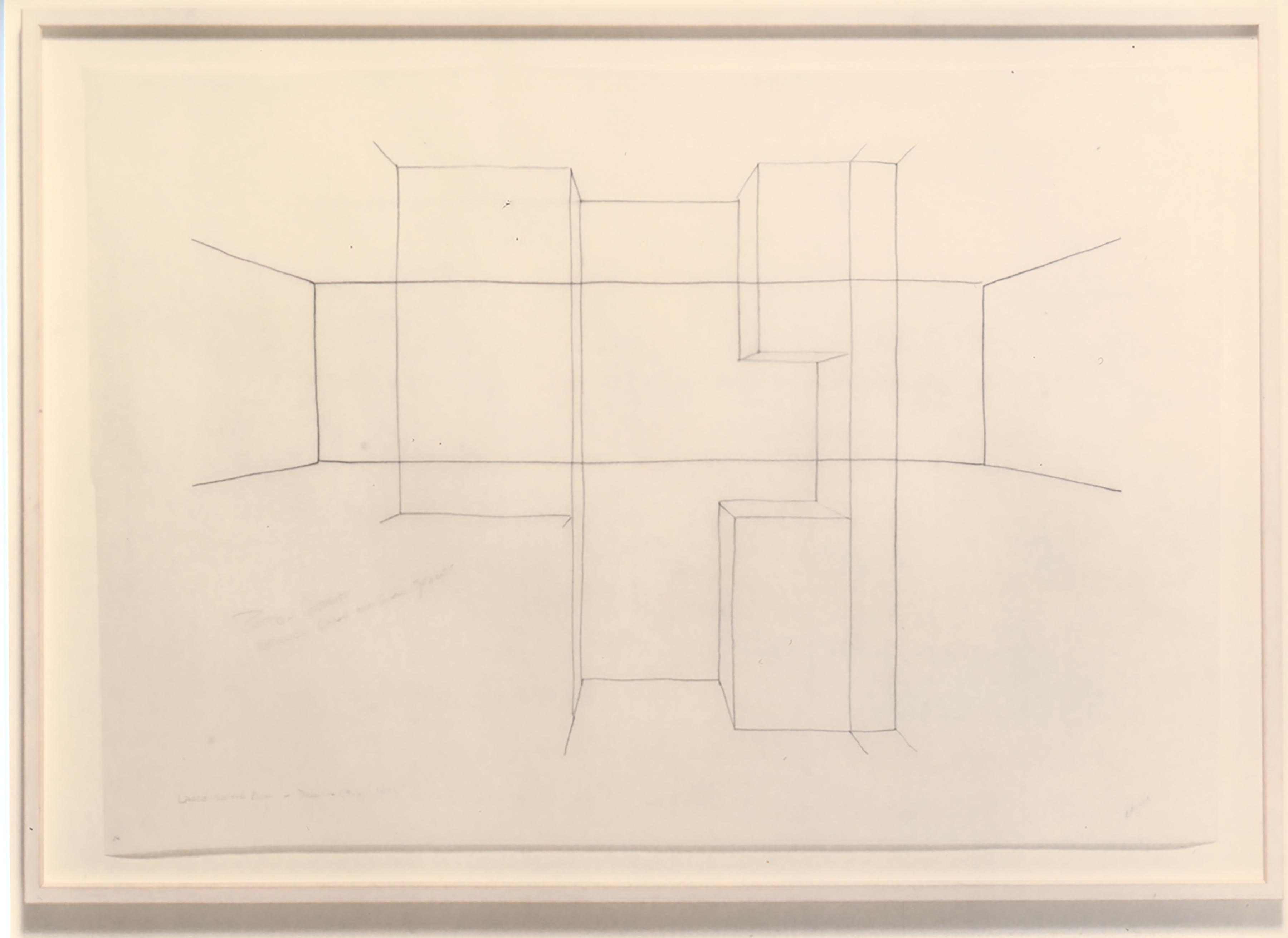 Max Neuhaus, Study for the drawing u0027A Large Small Roomu0027